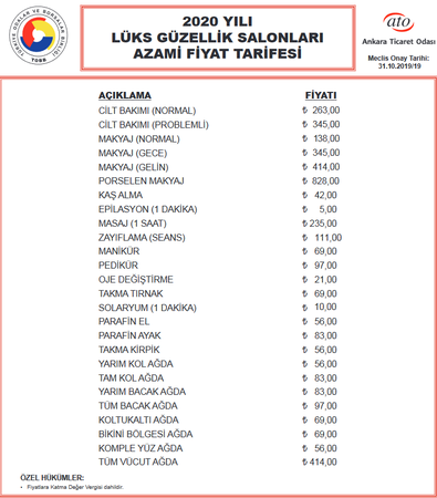Ankara Kuaför Fiyatları - Ankara Berber Fiyatları 12