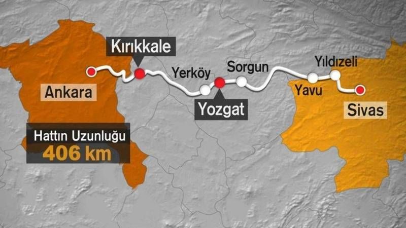 Ankara - Sivas Hızlı Tren Bilet Fiyatları Belli Oldu! Ankara - Kırıkkale - Yozgat - Sivas YHT Otobüsten Daha Ucuz! İşte Sivas, Kırıkkale ve Yozgat YHT Bilet Fiyatları... 3