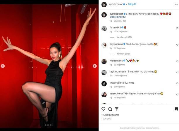 Aybüke Pusat’ın Kalça Dekoltesi Olay Oldu! Ortalığı İnletti; Külotlu Çorabıyla Şov Yaptı… 3