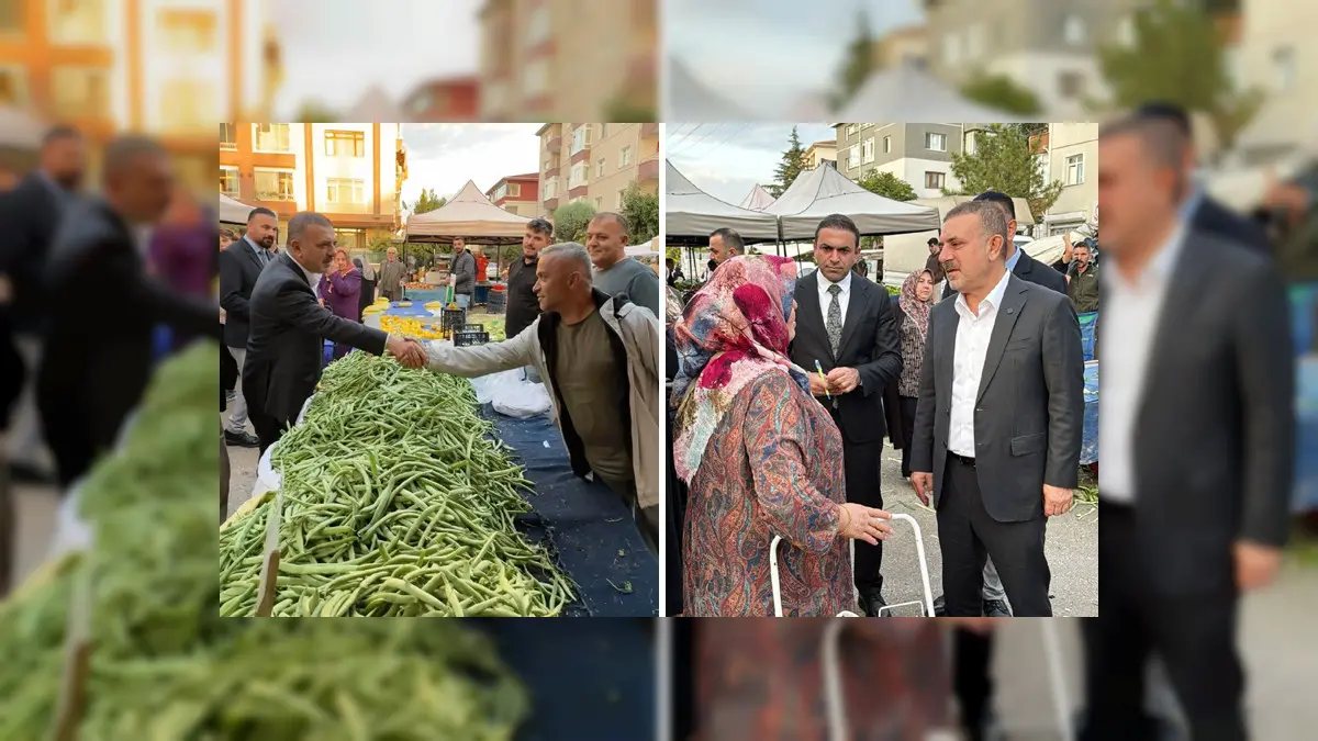 Murat Ercan Sincan Pazarlarında Tezgah Başına Geçerek Satış Yaptı