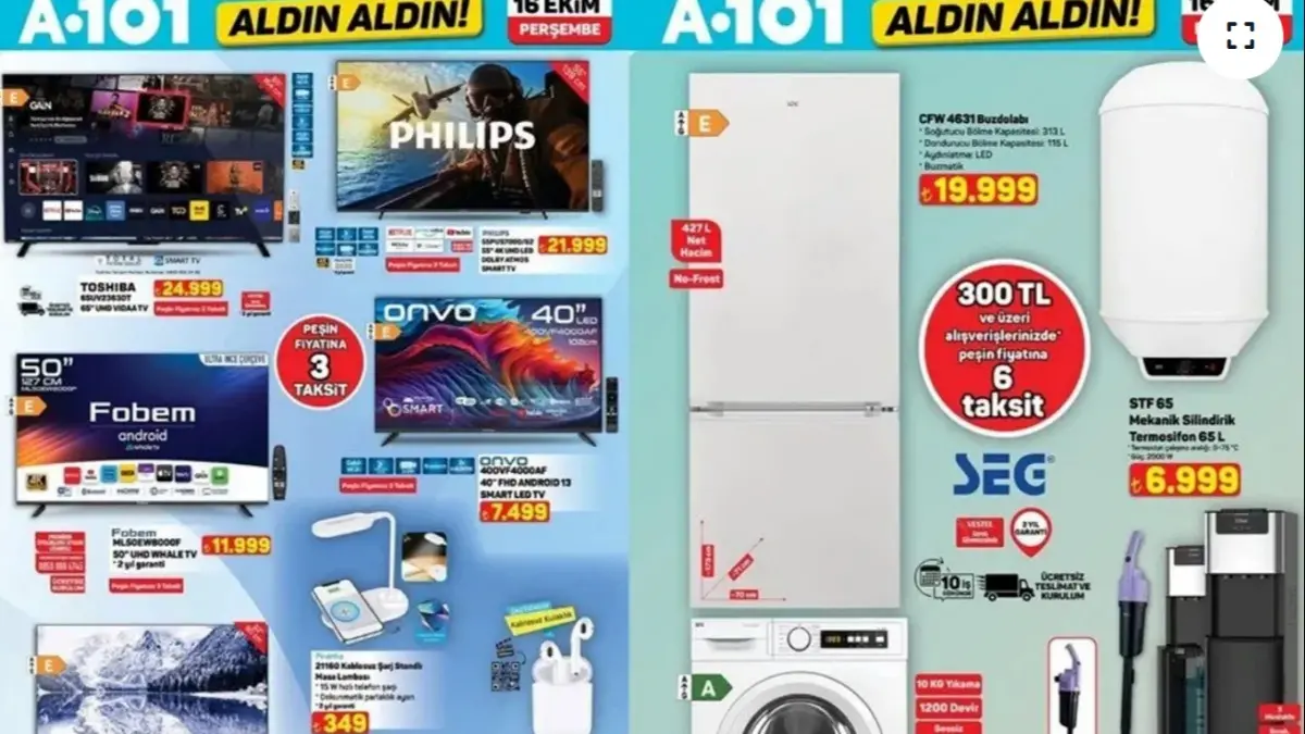 A101 10-16 Ekim 2026 Aktüel Ürünler Kataloğu Yayımlandı