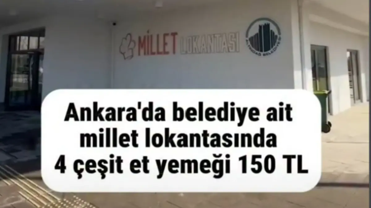 Ankara'da Öğrenciler ve Dar Gelirliler O Lokantaya Akın Ediyor! 150 TL'ye 4 Çeşit Yemek... Ankamall Karşısında!