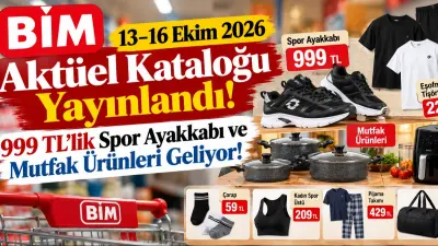 BİM 13–16 Ekim 2026 Aktüel Kataloğu Yayınlandı! 999 TL’lik Spor Ayakkabı ve Mutfak Ürünleri Geliyor!