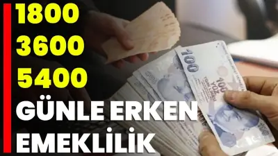 Emeklilik Hayali Kuranlar Prim Gününe Baksın: 1800, 3600 ve 5400 Gün Detayı