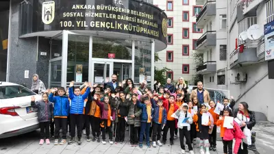 Kızılay 100. Yıl Gençlik Kütüphanesi'nde Eğlenceli Gün: Minik Okurlar Atatürk Animasyonlarıyla Buluştu