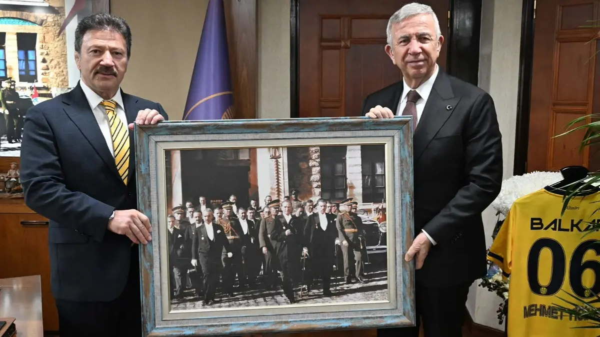 Mansur Yavaş'tan TESK'e Kritik Ziyaret: Birlik Başkanı Mehmet Yiğiner ile Görüştü