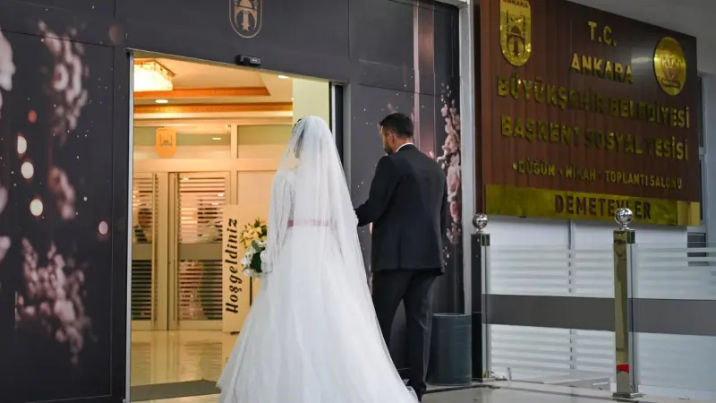 Ankara’da Ücretsiz Düğün Dönemi: ABB Demetevler Düğün Salonu Kapılarını Açtı
